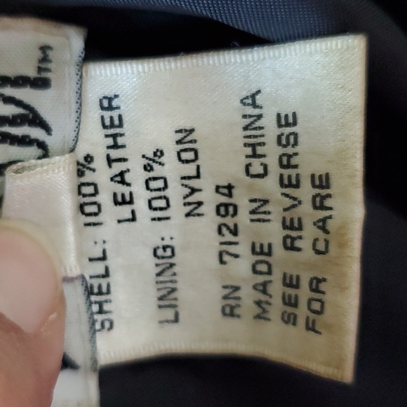 Star Cody Vintage Leather Biker / Motorcycle Jacket 90s Style! - Picture 3 of 4